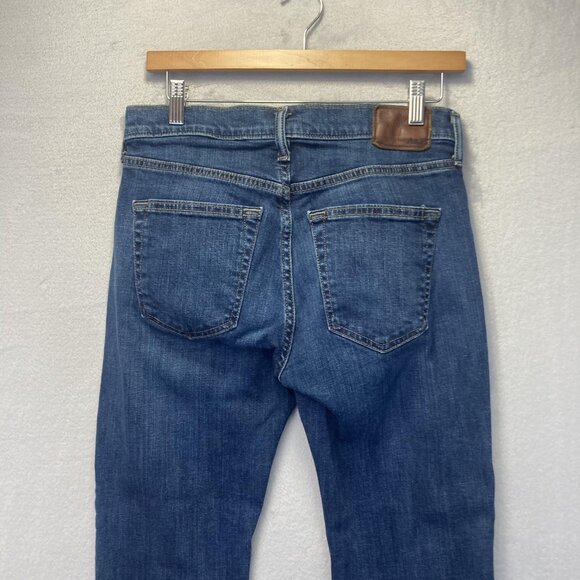 Abercrombie & Fitch Kennan Straight Jeans Mens 28x30 Dark Blue Stretch Denim - Picture 12 of 16